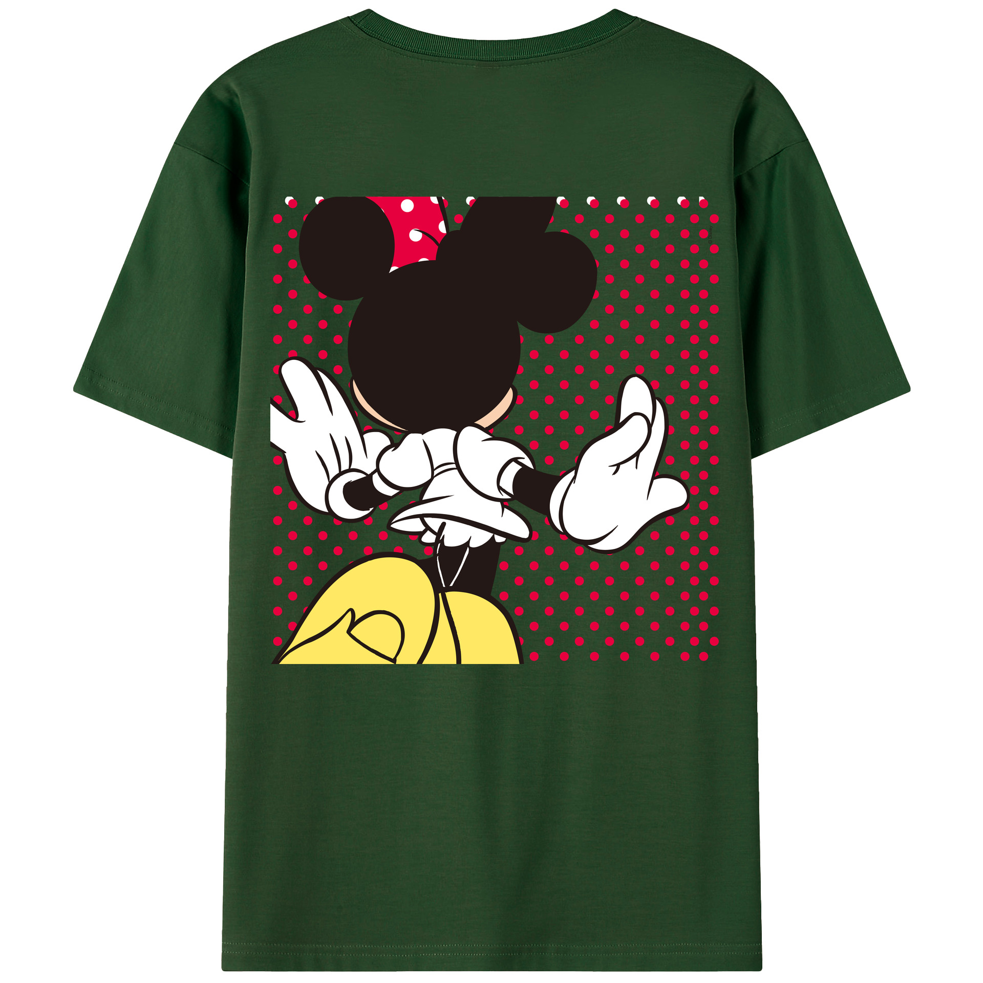 （画像用） ミッキーマウス Mickey Mouse 綿100％半袖Tシャツ（背面プリント）